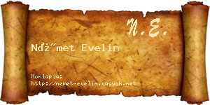Német Evelin névjegykártya