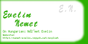 evelin nemet business card